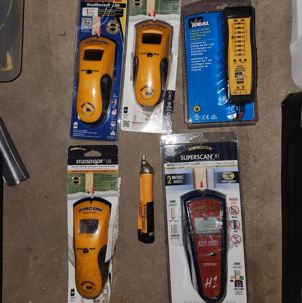 Zircon And Ideal Lot Studfinders And Voltage Indicators